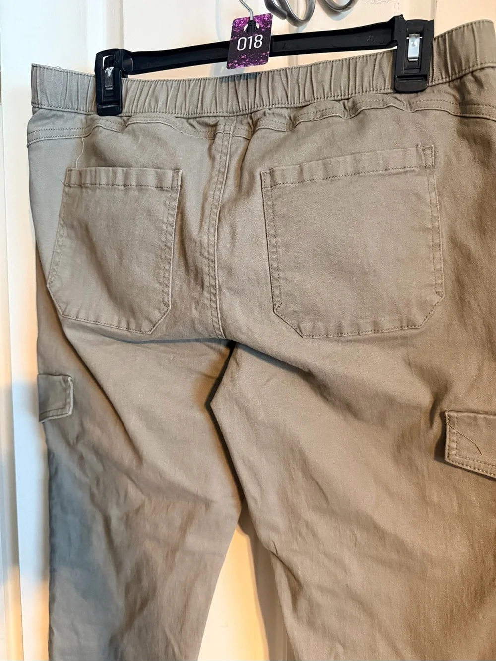Rewash Olive-Taupe Cargo Jogger Pants
